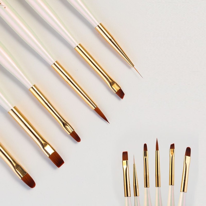Daol STYLE 6-Piece Gel Nail Art Brush Set