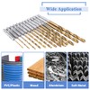 Mesee 13 Pieces Titanium Coated HSS Twist Drill Bits, High