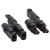 1 Pair Solar Branch Connector Panel Parallel Connection Cable Splitter