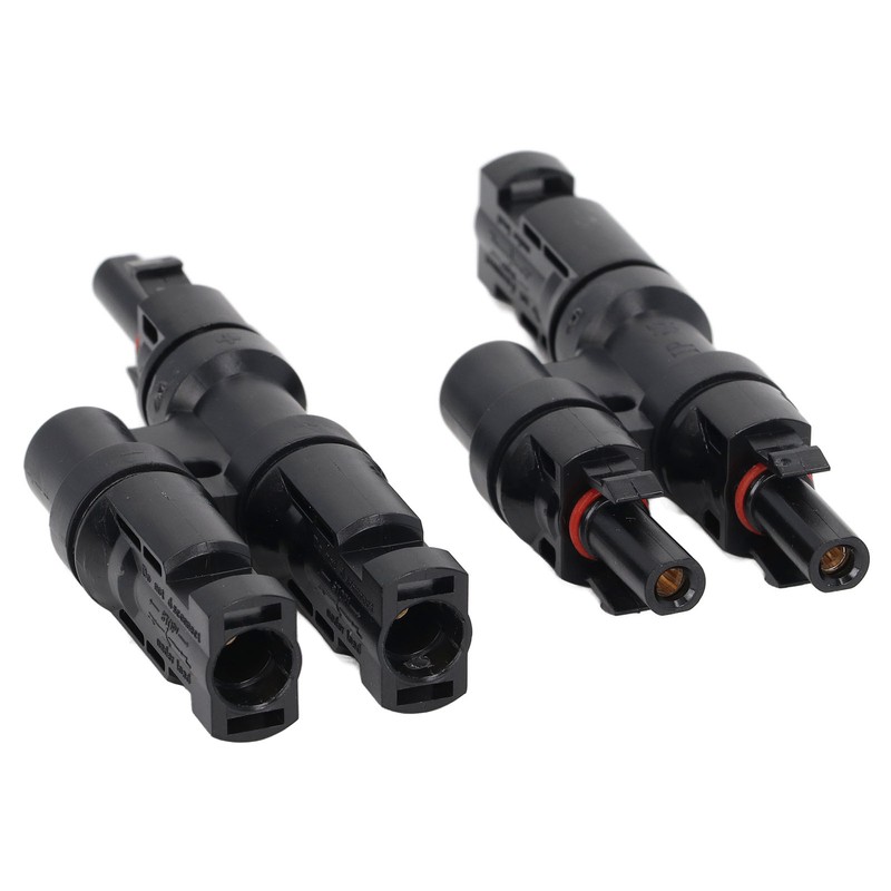 1 Pair Solar Branch Connector Panel Parallel Connection Cable Splitter