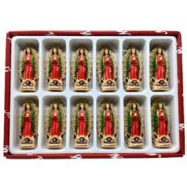 Virgen de Guadalupe  Mini 3 Inch Resin Figurines Imagen 12PCS Set 100PP New