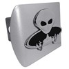 Elektroplate Metalhead Alien All Metal Brushed Chrome Hitch Cover for