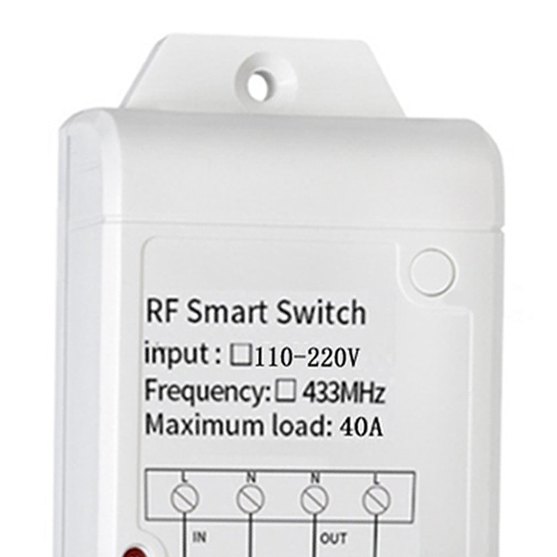 433MHZ Smart RF Relay Switch High Power 110V‑220V Wireless Remote