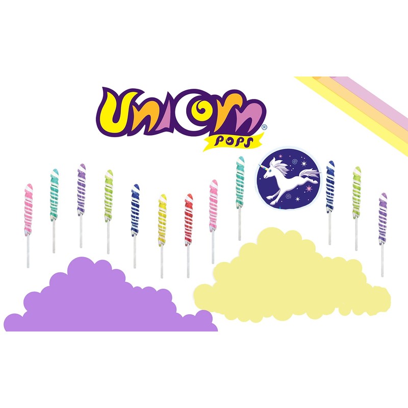 Adams & Brooks, Inc. Unicorn Pops 24 Count Individually Wrapped