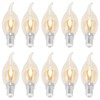 10PCS C35 LED Gold Filament Bulb 2700K 4W E14 Base