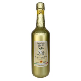 Frantoio di Sant'Agata d'Oneglia Olive Nostre Riviera Ligure DOP - Ligurian Extra Virgin Olive Oil made with 100% Taggiasca Olives 750ml (25.36 fl oz)