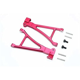 GPM RACING For Traxxas 1/16 Mini E-Revo, Mini Summit Upgrade Parts Aluminium Front Lower Arm - 1Pr Set Red
