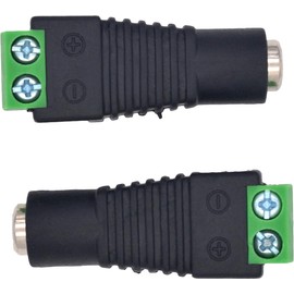 Triplett DC Female Plug to 2 Screw Down Terminal Block for CCTV Security Cameras, 10 Pack (TBFB-10PK)