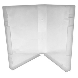 (10) CheckOutStore Plastic Storage Cases for Wood Mounted Rubber Stamps, 1 3/8" (35mm) inch Spine Size (Clear)