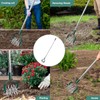 Yeelor Rotary Cultivator Tiller Adjustable S/S Handle Rotary Tiller with
