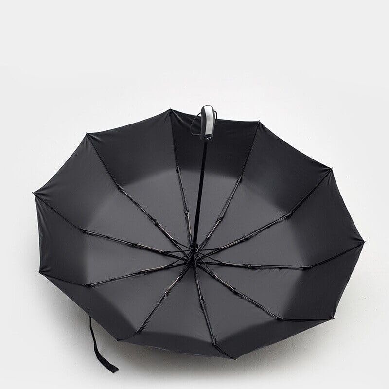 AIMALL Automatic Umbrella, 10-Rib Windproof Folding Compact Umbrella with Auto
