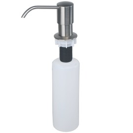 Laguna Brass Kitchen Sink Soap/Lotion Dispenser, Stainless Steel Finish