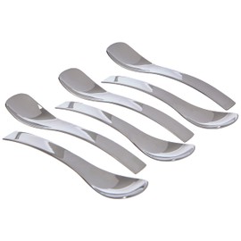 Guzzini - Gocce, 6 Dessertlöffeln 10,5 cm - Silber, 2,3 x 10,5 cm - 27140063