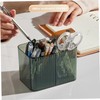 3 Grids Apothecary Jar Organizer, 1Pc 3-Section Cotton Ball Swabs