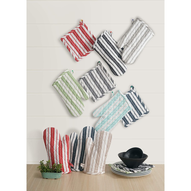 Oven Mitt & Potholder Set - Durable Heat Resistant Gloves