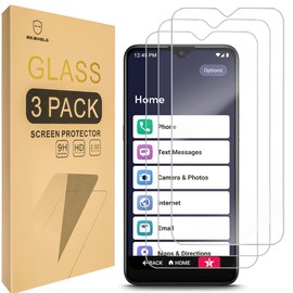 Mr.Shield [3-Pack] Designed For Lively Jitterbug Smart3 [Tempered Glass] [Japan Glass with 9H Hardness] Screen Protector with Lifetime Replacement