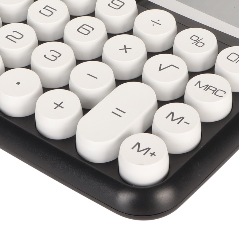 12 Digit Calculator Round Button LCD Display Calculator Detachable Auto