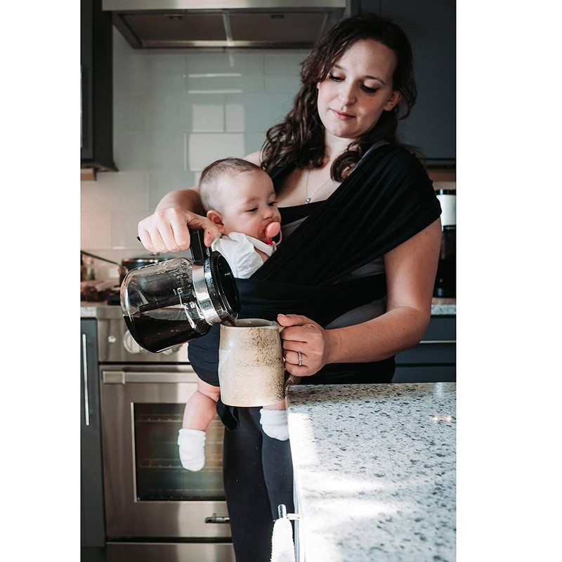 Hollow Moon Baby Wrap Carrier - Natural 100% Breathable Cotton