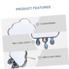 Beavorty 1 Pair Adorable Cloud Raindrops Shape Ear Studs Lightweight