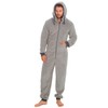 Mens OneZee Snuggle Fleece Onesie 31B1482 Grey L-XL