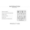 Alexnailart Nail Art Stamp Stencils Word Multi-Pattern Templates Stamping Plate