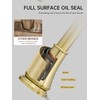 Fransiton Widespread Bathroom Sink Faucet 3 Hole, Brushed Gold Bathroom