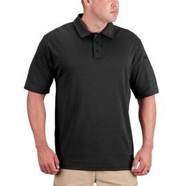 Propper Men's Uniform Cotton Polo, Black, Large