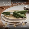 Ramanta Home Linen Flax Cloth Napkins Set of 24 -