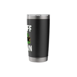 Get Off My Lawn - Green Lawnmower Stainless Steel Insulated Tumbler