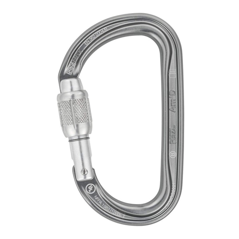 PETZL Am'D Screw Lock Carabiner Grey