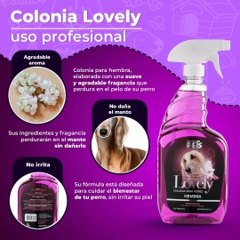 Colonia Lovely Uso Profesional 1 Lt Para Perros