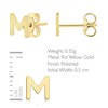 9ct Yellow Gold Letter Stud Earrings | Carissima Gold, Yellow