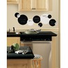 RoomMates Repositionable Wall Stickers - Black and White Chalkboard Dots