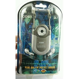 COBY POCKET RADIO/NECK STRAP AM/FM SILVER [Electronics]