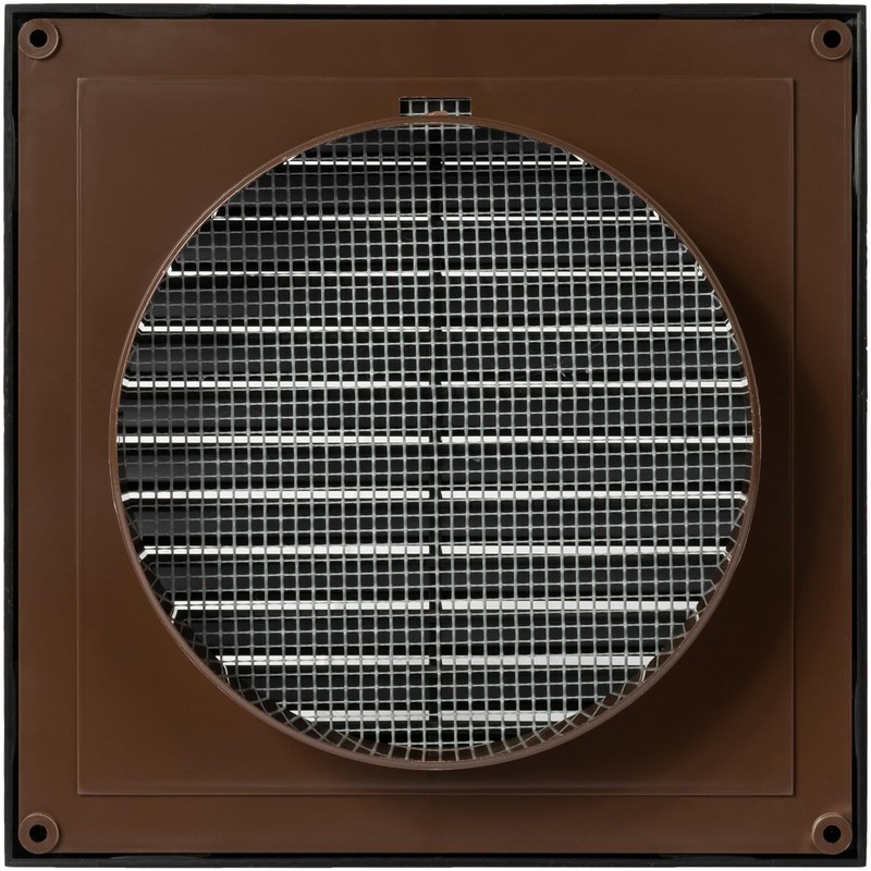 ECOPRO VENT Black 5'' Inch Ventilation Grille - Inside/Outside use