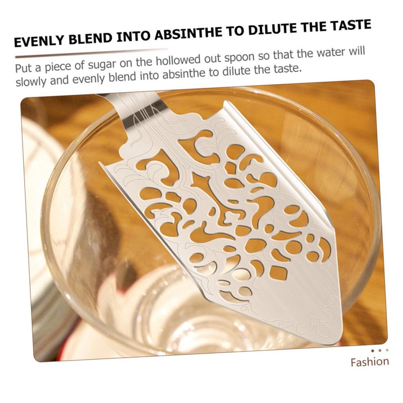 BIUDECO Bar Absinthe Spoon Set Pcs Stainless Steel Mesh Strainer