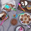 A · HOUSEWARE Rainbow Cheese Knives Silverware Set 8 Pieces