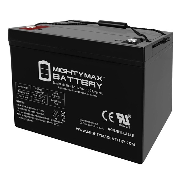 Mighty Max Battery 12V 100Ah Replacement Battery Compatible with Minnkota Trolling Motors