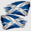 Aftershock Decals Scotland Flag Tattered Decal Set Scottish Distressed Sticker