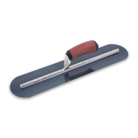 MARSHALLTOWN Fully Rounded Finishing Trowels, DuraSoft Handle Material, 76mm Width, 457mm Length, Blue Steel Blade Material, Made In The USA, MXS75BFRD