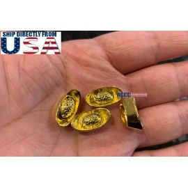 Unbranded 1/6 Miniature Faux Gold Bar Ingot x 4 For Dioramas Doll House 12" Figure Hot Toy