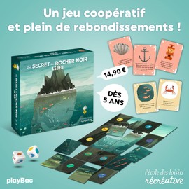 ECOLE DES LOISIRS Secret du Rocher Noir-le Jeu The Secret of the Black Rock