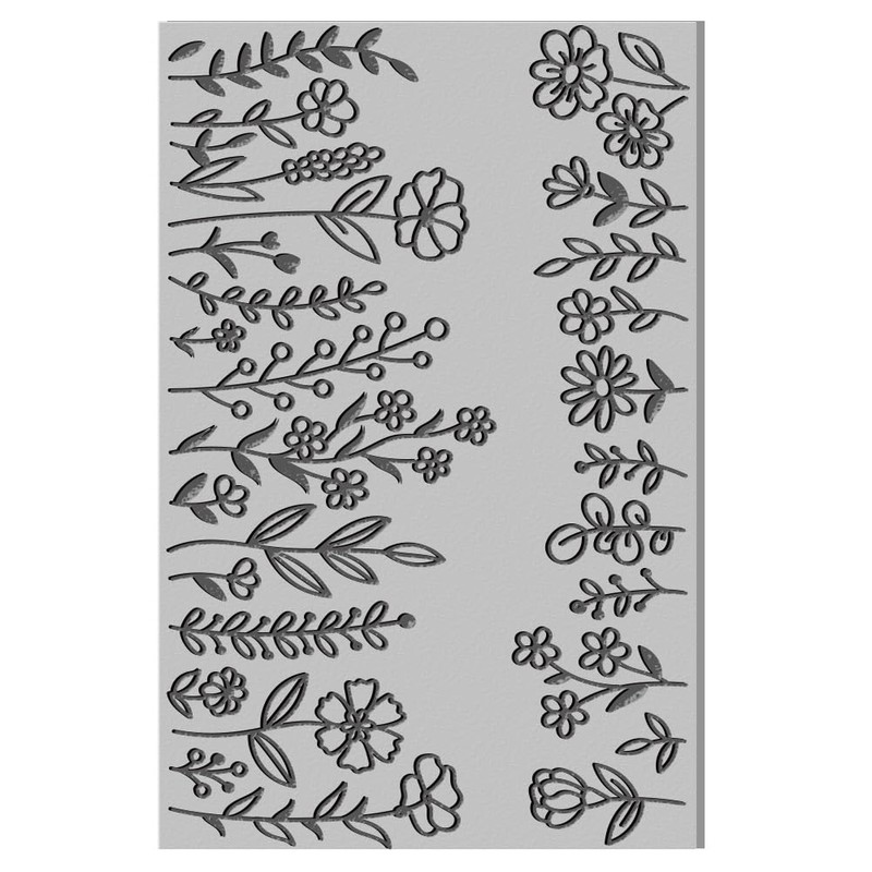 CHGCRAFT Flower Clay Texture Mat Clay Plant Modeling Pattern Pad