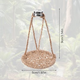 Jumping Spider Rope Bridge with Magnets, Magnetic Jumping Spiders Swing Rest and Play Platform Braided Rope Jumping Spider Decor Accessories Climbing Toy for Pet Tiny Animals Enclosure Decorations