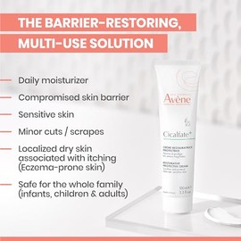 Avène Cicalfate+, crema restauradora y protectora de uso familiar, para piel sensible, delicada e irritada, 100 ml