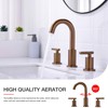 TRUSTMI 2 Handle 8 Inch Widespread Bathroom Sink Faucet with