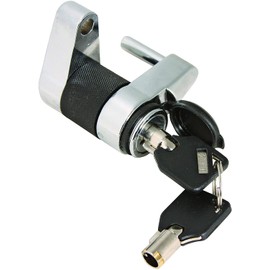 Trimax Hitch Coupler Lock Steam-Chrome Plated Trailer [Anti-Theft]