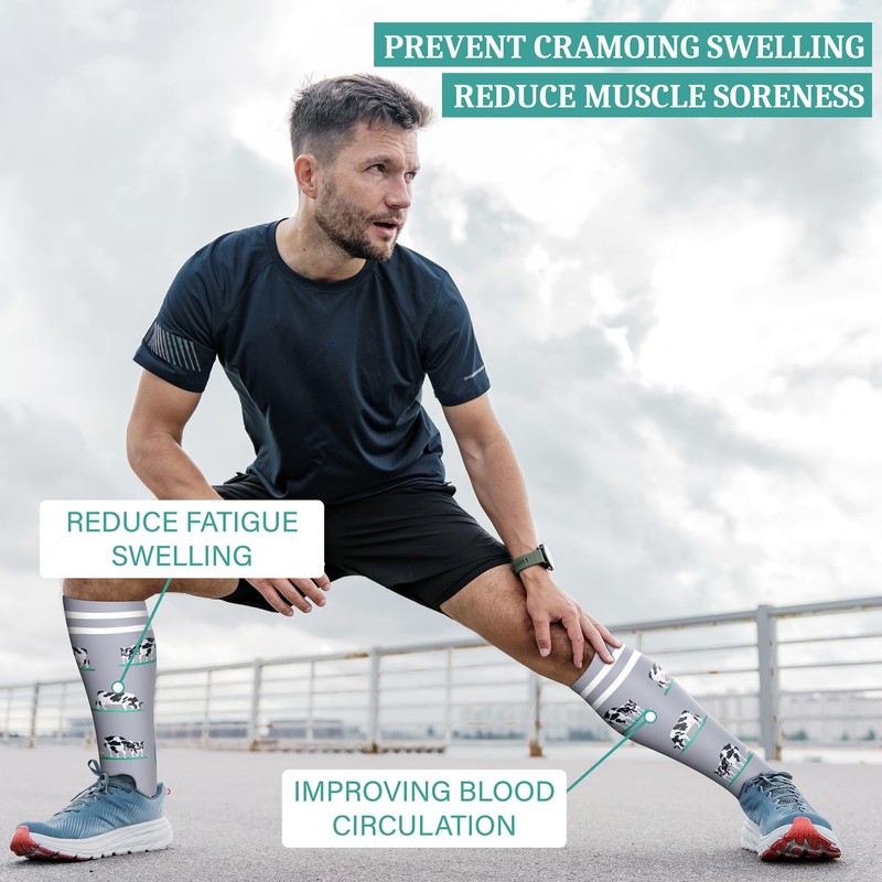 8 Pairs Compression Socks - Compression Socks Women & Men