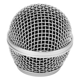 Replacement Mic Grille, Wireless Microphone and Wired Mics Replacement Blue Steel Mesh Microphone Grill Head for Shure Sm58