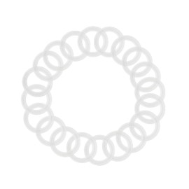 HODEE 20 PCS Sanitary Triclamp Tri Clamp Silicone Gasket 1.5" (1.5 inch) OD: 50.5mm, ID: 35.1mm Dairy Brewing TRI Clover,1-1/2 Triclover Clear Transparent Silicone Gasket